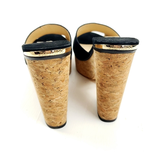 Jimmy Choo Deedee suede platform mules - Picture 7 of 16